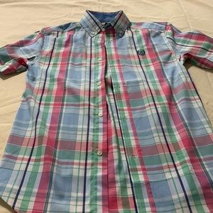 Boys short sleeve button down dress shirt